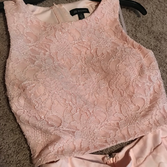 Jodi Kristopher Pink 2 Piece Formal Dress - Picture 3 of 3